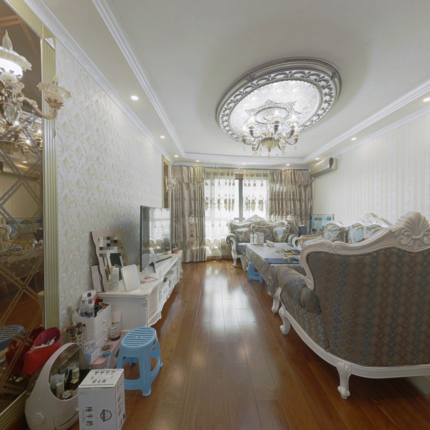 长沙北路上海城居家大户型宽敞明亮客厅卧室都有窗