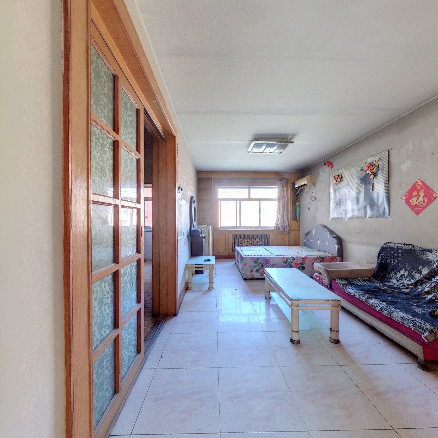 范阳路清凉寺区，九州小区，东西通透二居室。