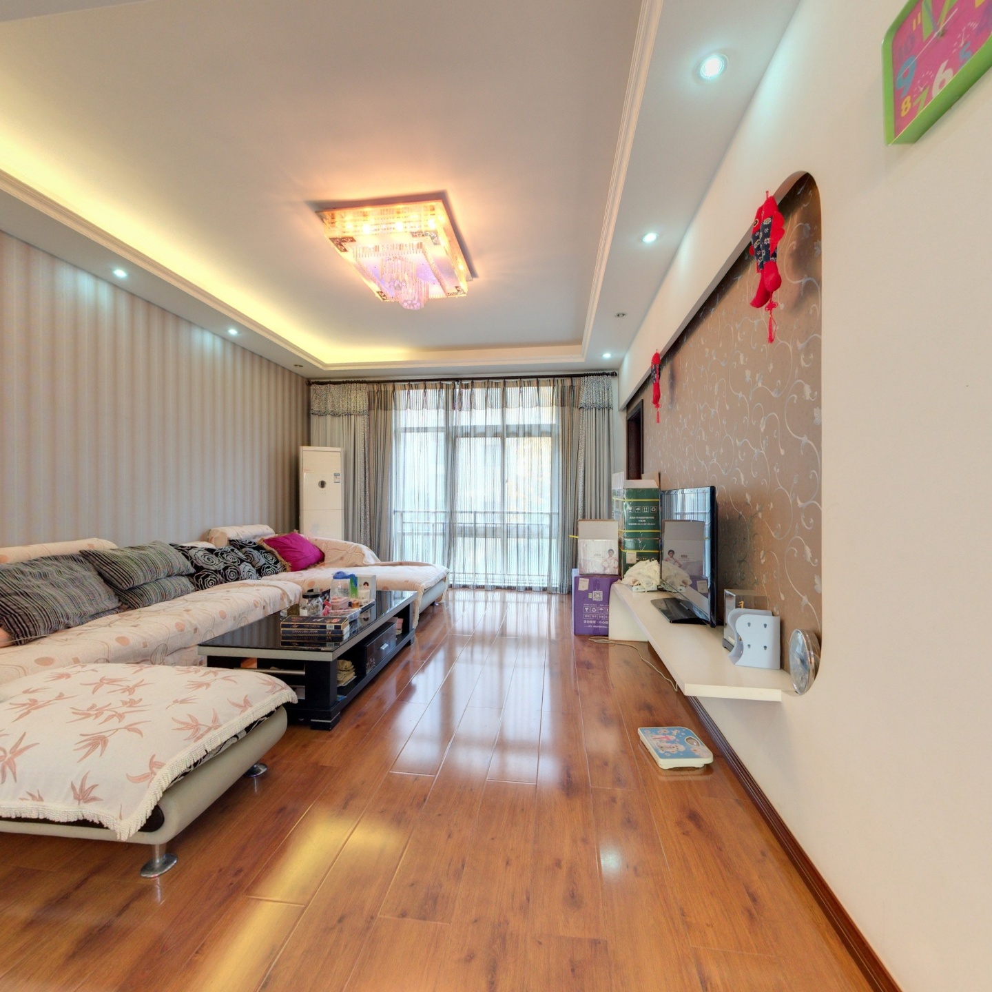 花都精装修南北大三房户型好业主诚心出售 武汉江岸后湖东方花都f区二手房 武汉链家