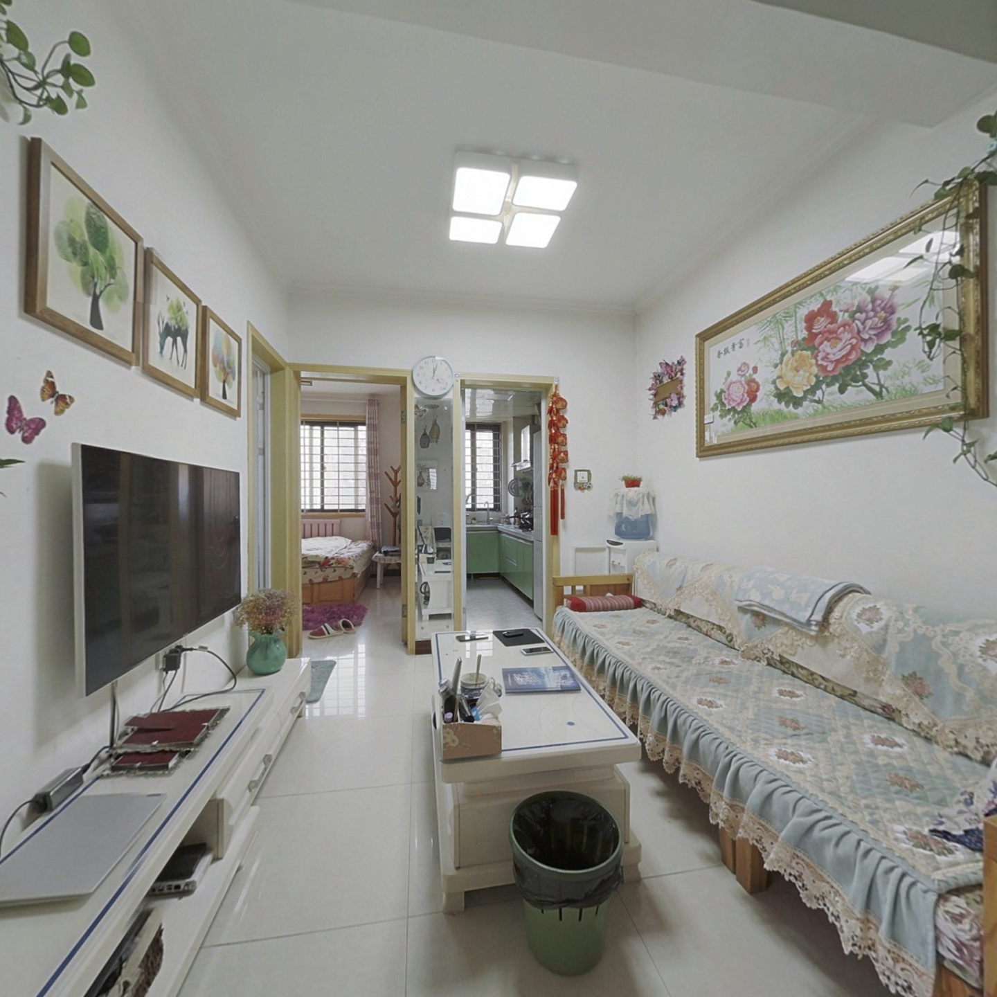 牛路精装修两房拎包入住,采光很好户型方正-郑州70年代尚景小区二手房