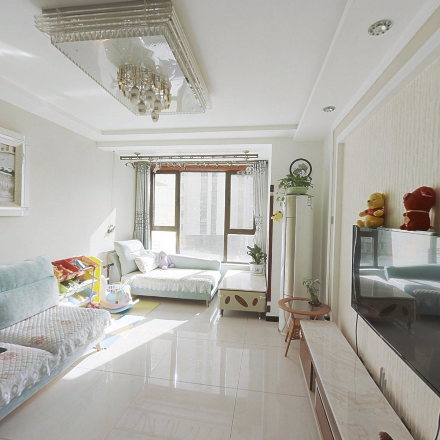 鸿坤理想湾,南北通透大两居户型,采光好,视野好_保定鸿坤理想湾北区