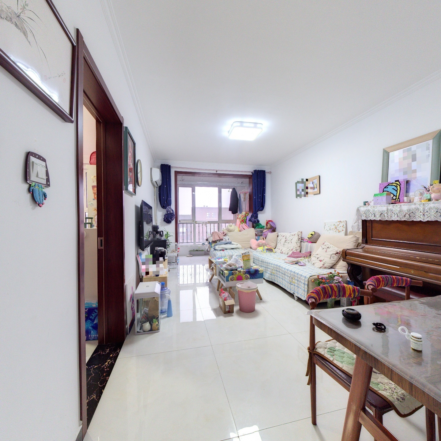 高铁东站 牛津花园简单装修两居 全天采光