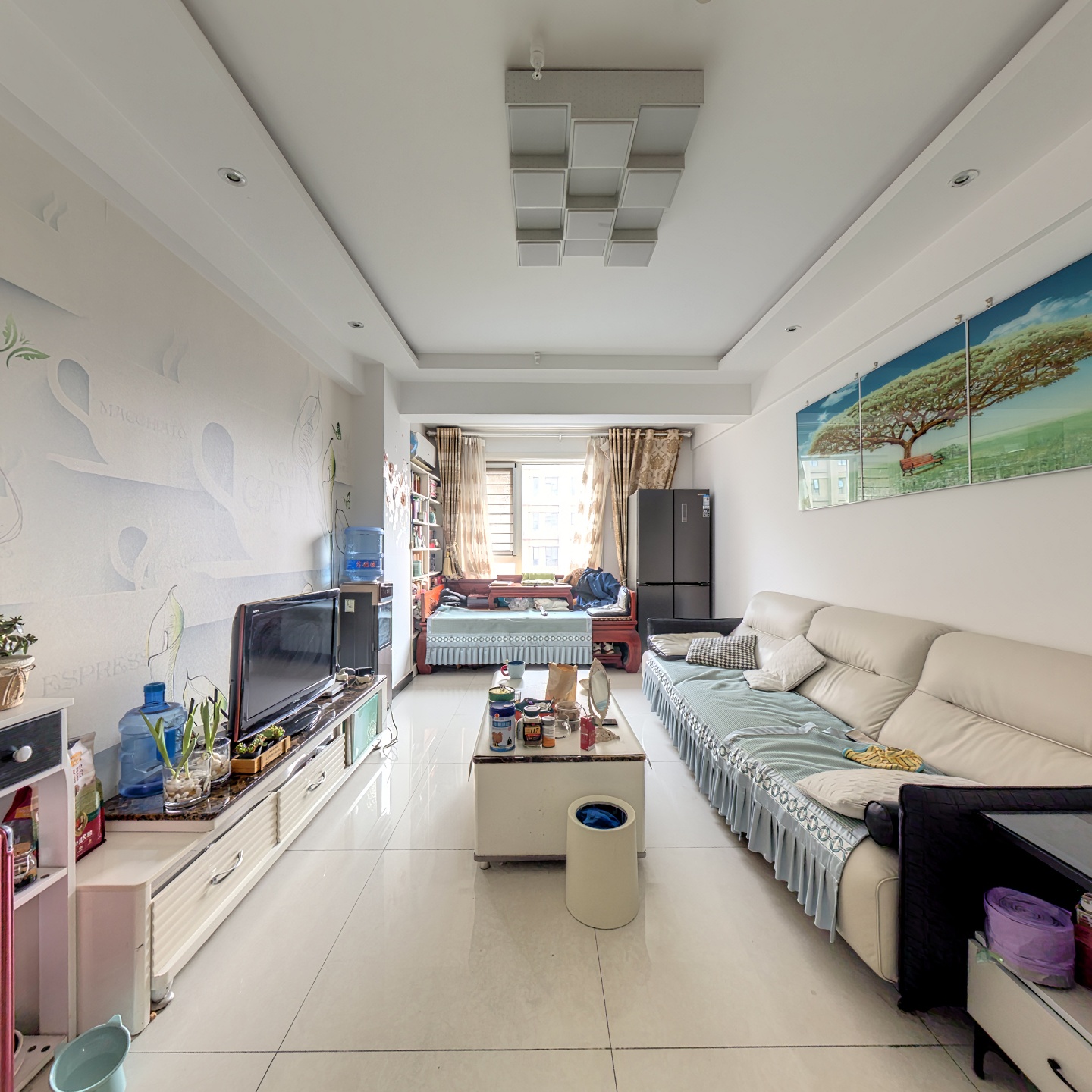 钻石精装修两居室，采光视野都很好