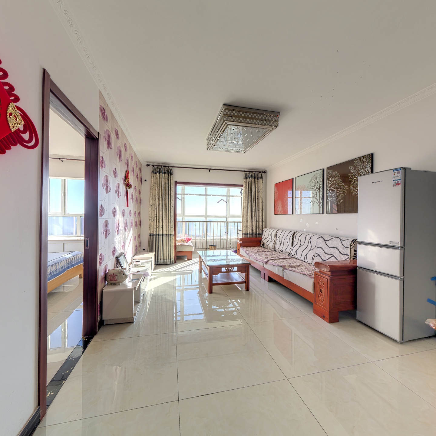 翡翠城全阳两居精装修，凤凰层，采光无遮挡70年大产权