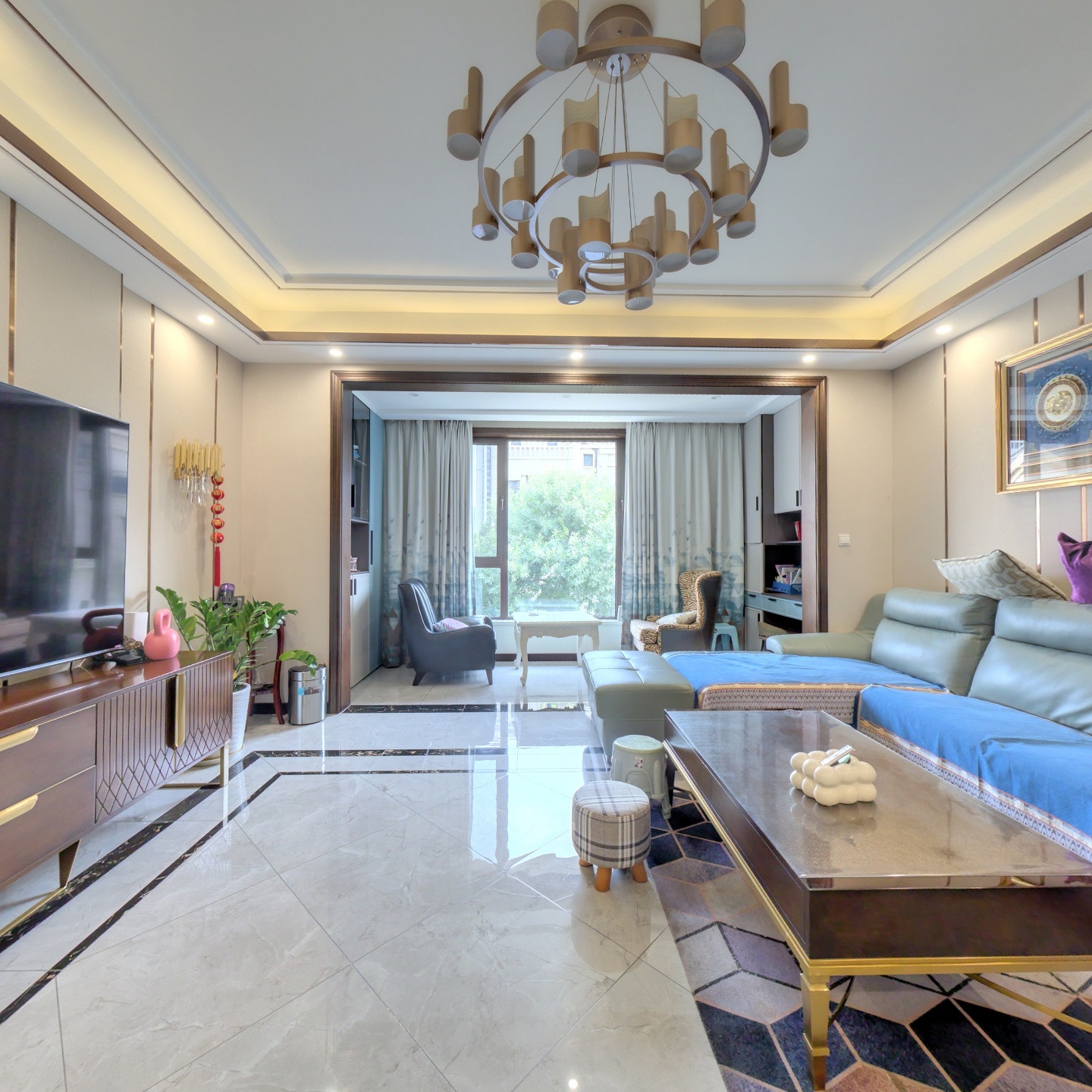 涿州高铁东站旁 精品下叠拼 带前后大花园及多功能客厅