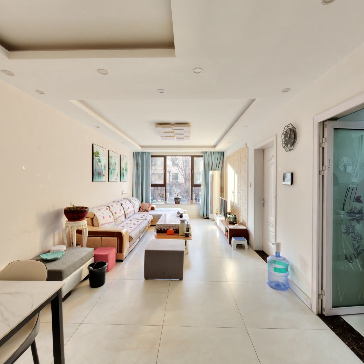 鸿坤理想湾，精装大两居，房本满五