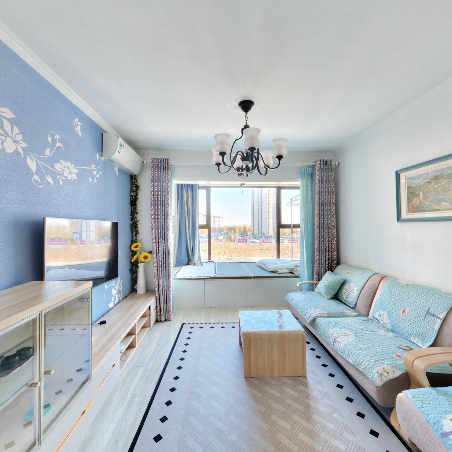 鸿坤理想湾一居室精装满五唯一随时看房明厨明卫