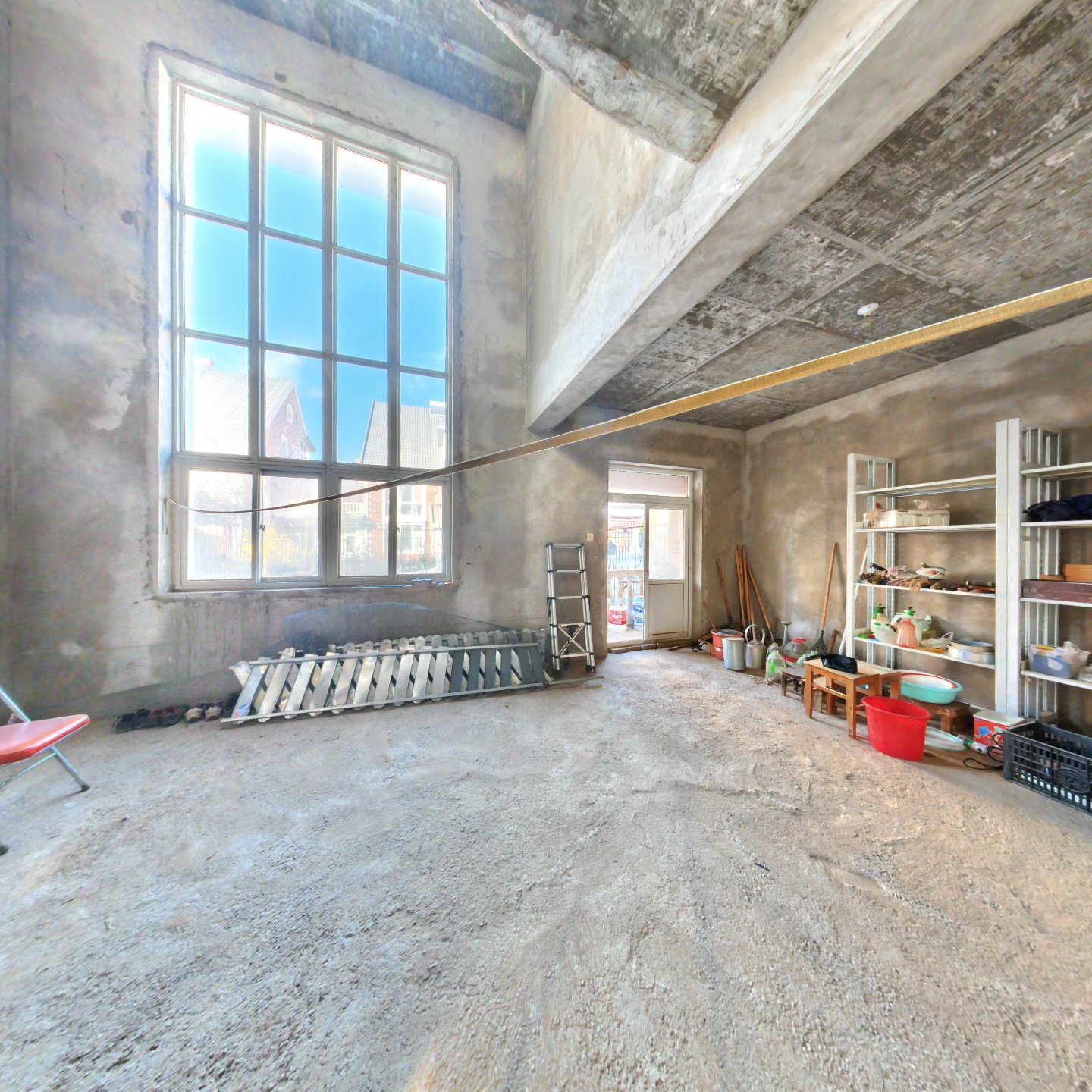 双拼别墅，南北通透一层大客厅，南北户型