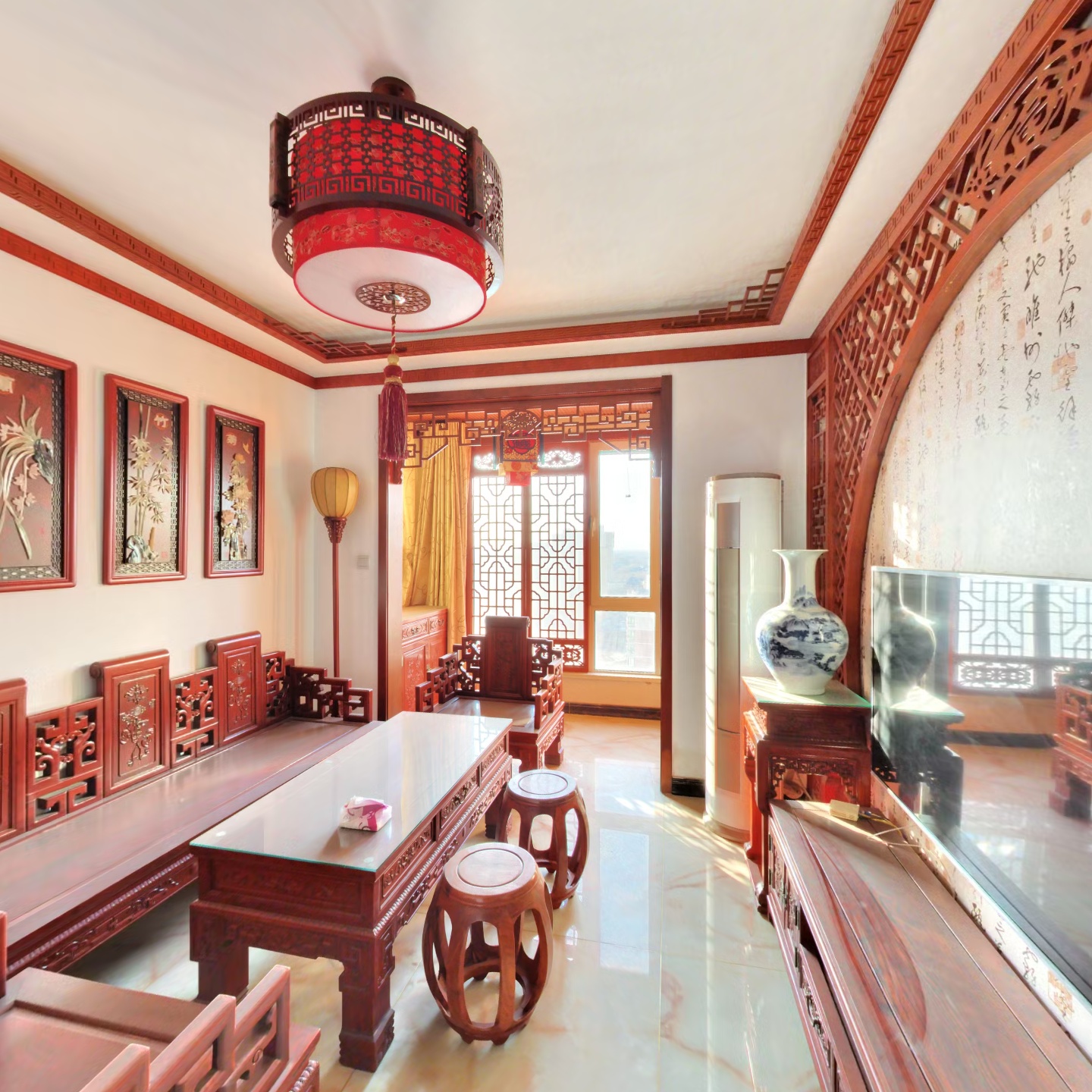 精装中式装修 全明格局 采光充足 看房随时