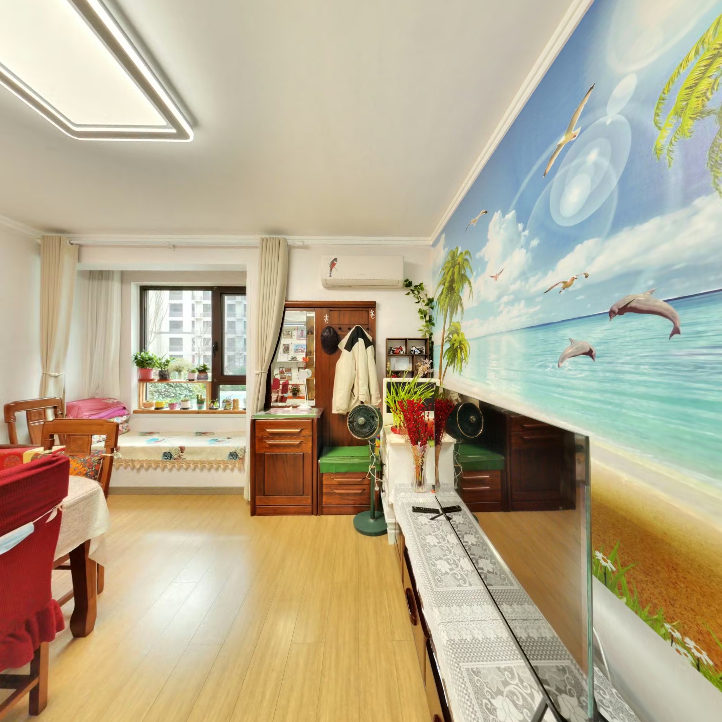 南北一居精装修，有证 看房方便，