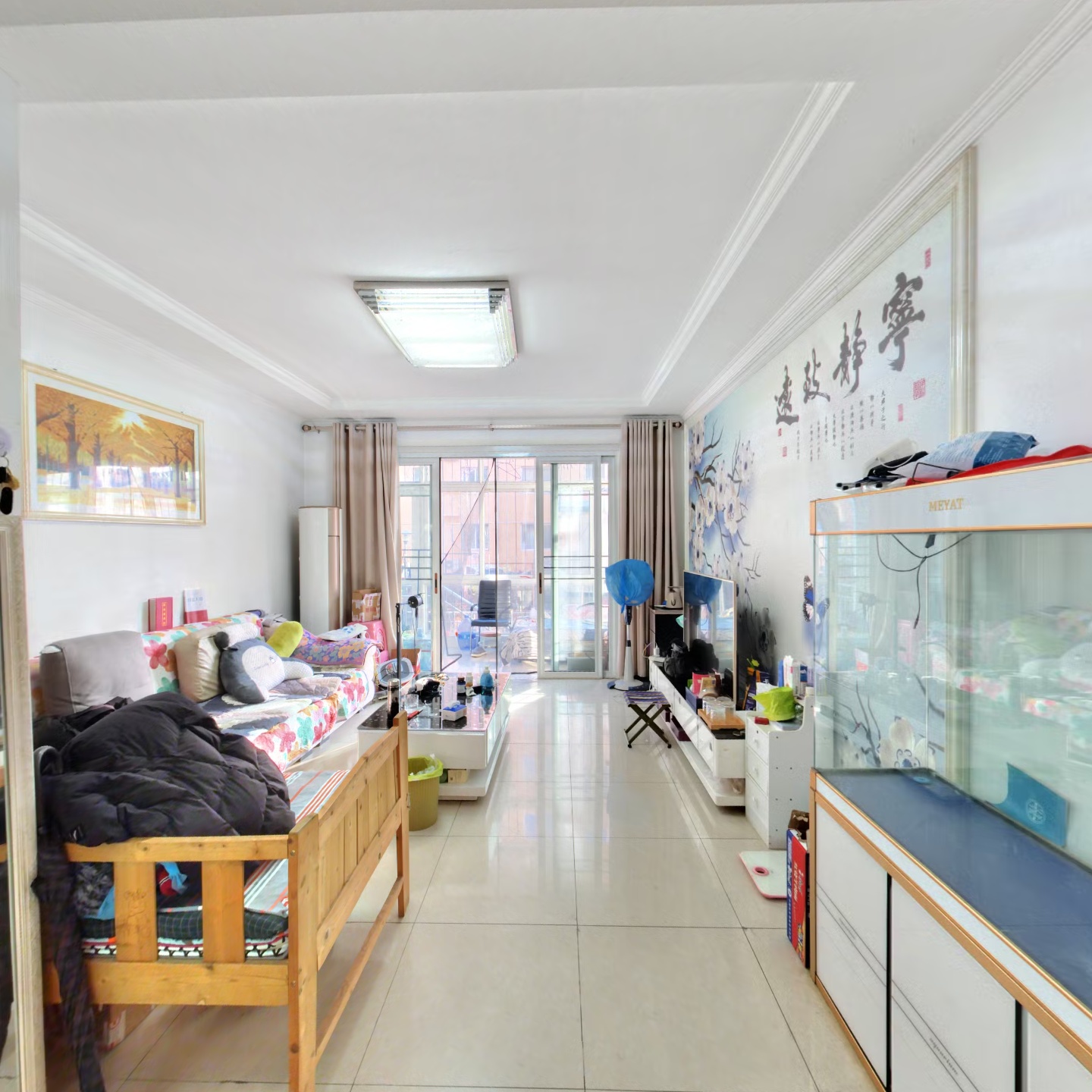 市区南北双通透两居室，一层带院子，自住精装