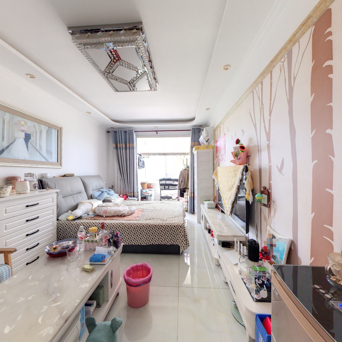 范阳主路旁 板楼三层两居室 精装修 集中供暖