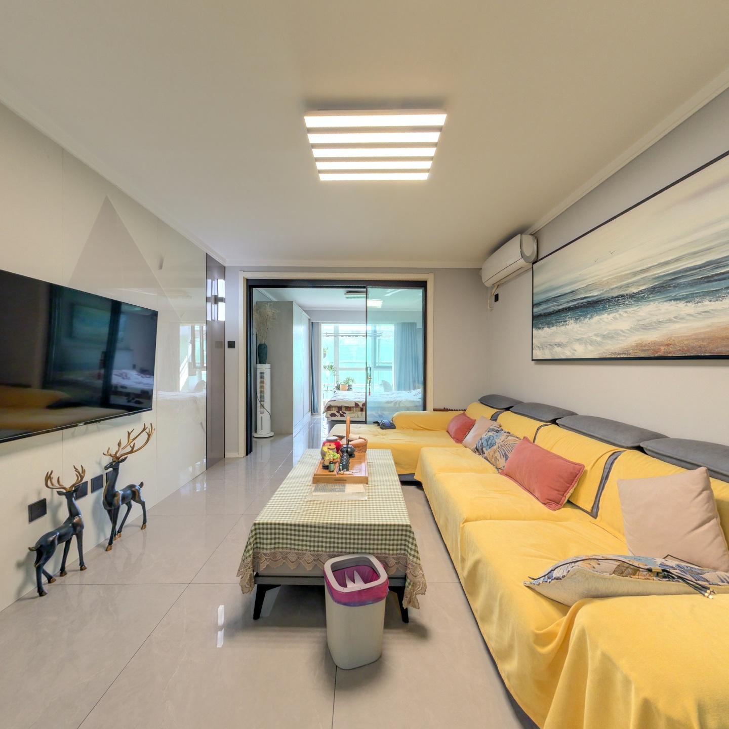 精裝修的房子，婚房裝修，玉橋商圈兩居室，南北通透