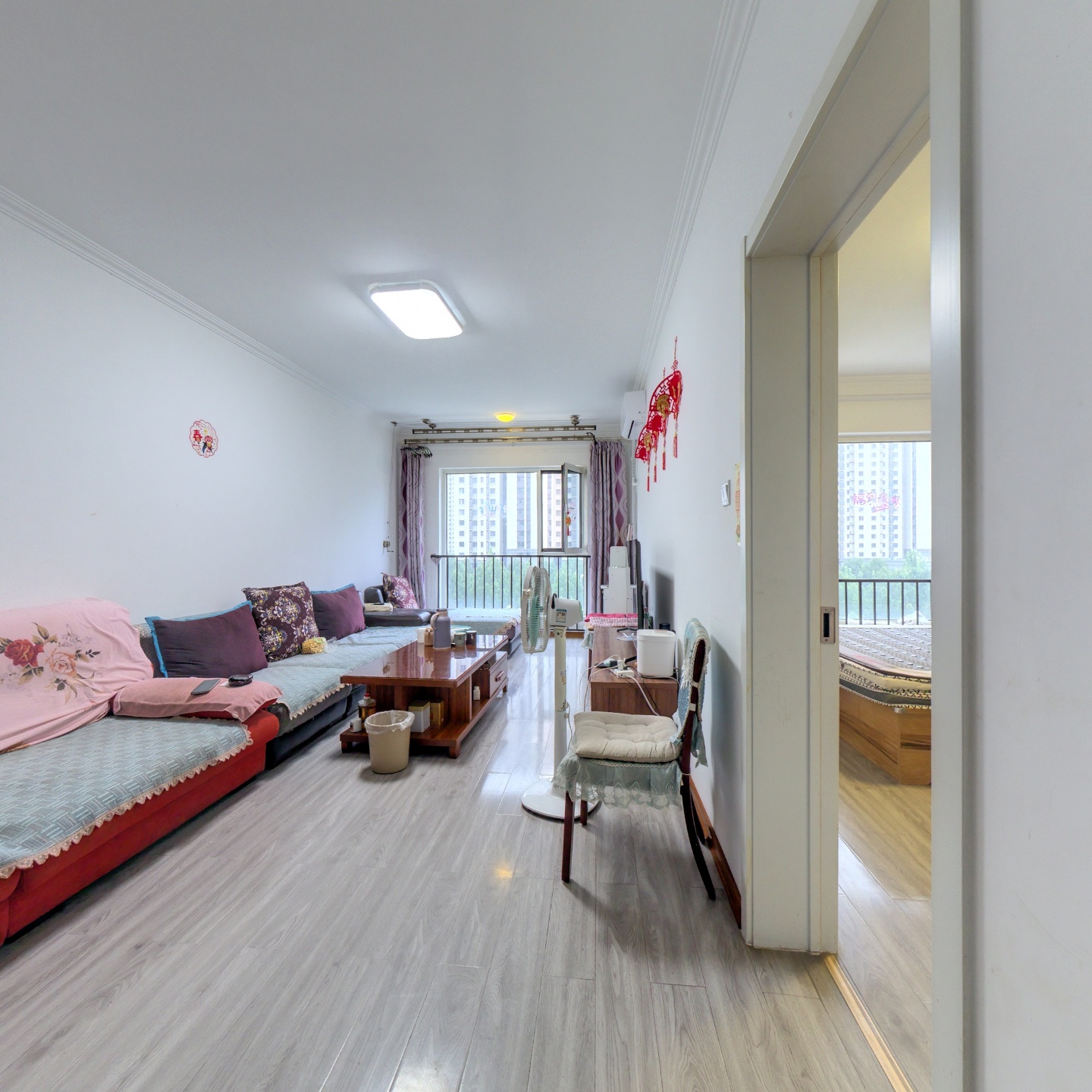 狮子城无遮挡大两居，带装修视野好