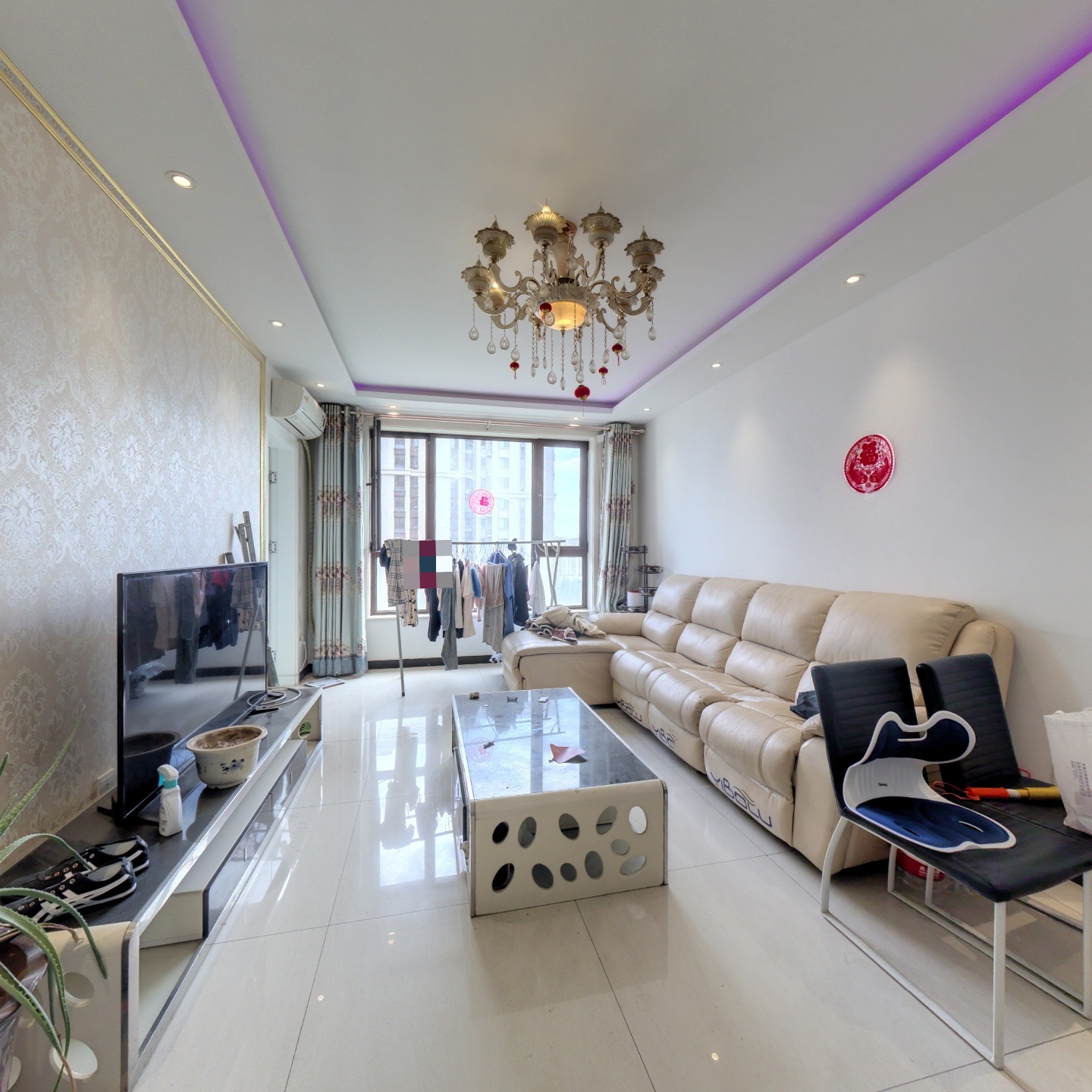 鸿坤理想湾全阳三居室，采光视野好，楼栋位置好