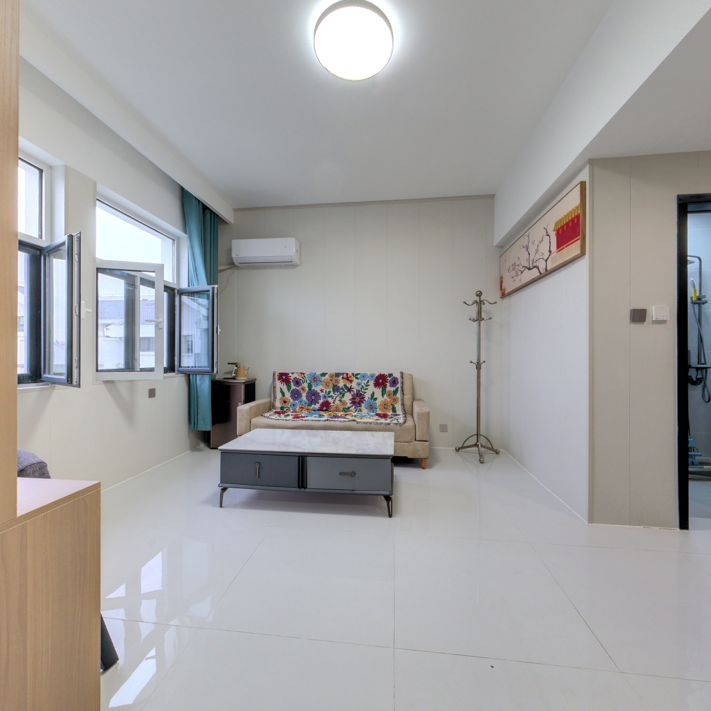 旭景园电梯6楼，一室，精装修，有证