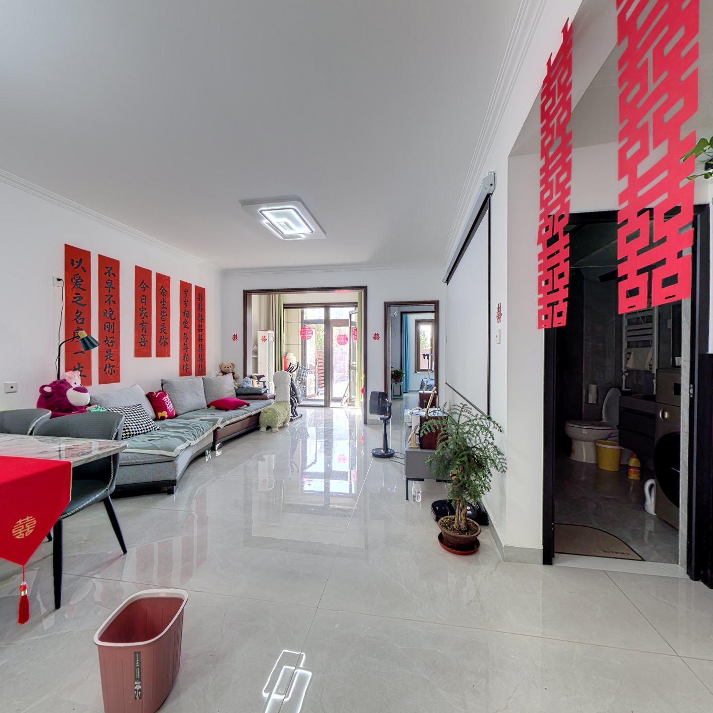 南北通透四居室 精装修 采光视野好 带40多平花园